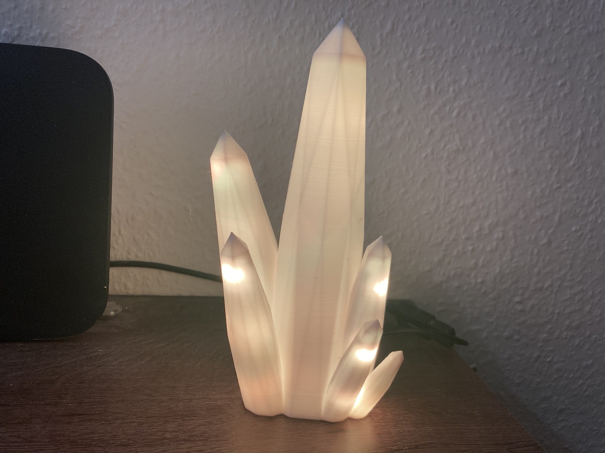 🌈 3D-Kristalllampe mit faszinierenden LED-Effekte