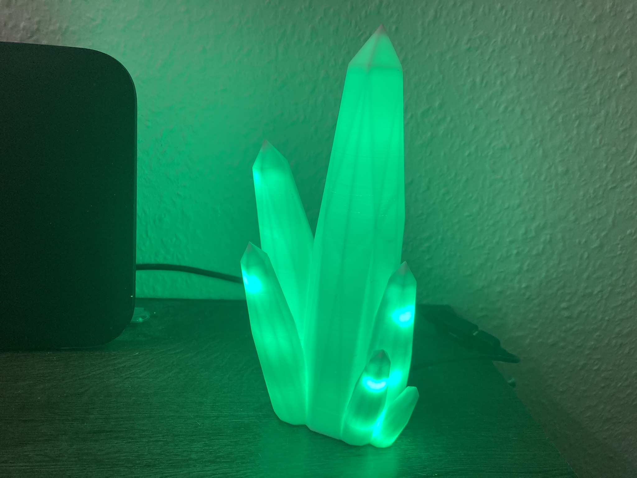 🌈 3D-Kristalllampe mit faszinierenden LED-Effekte