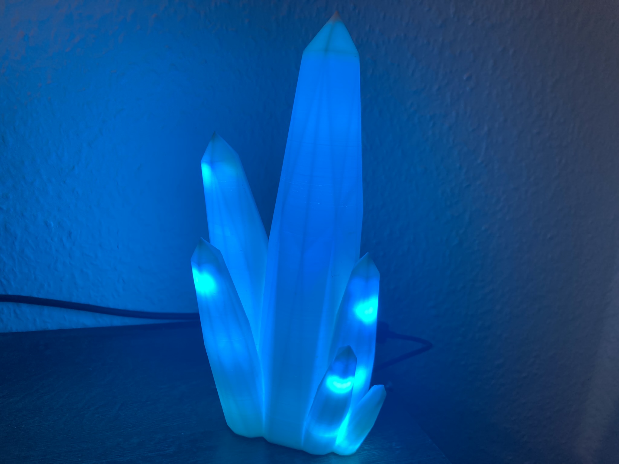 🌈 3D-Kristalllampe mit faszinierenden LED-Effekte