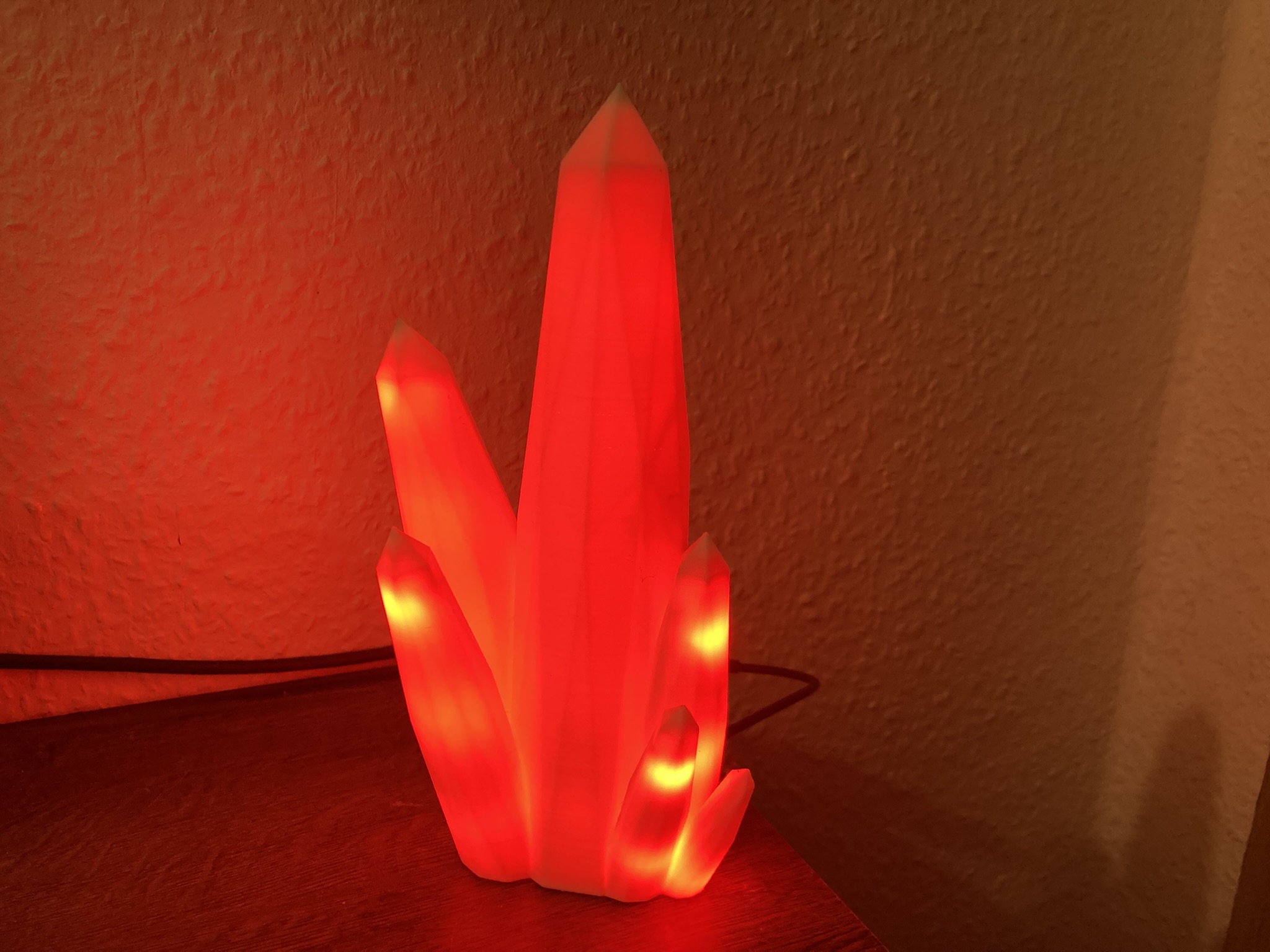 🌈 3D-Kristalllampe mit faszinierenden LED-Effekte