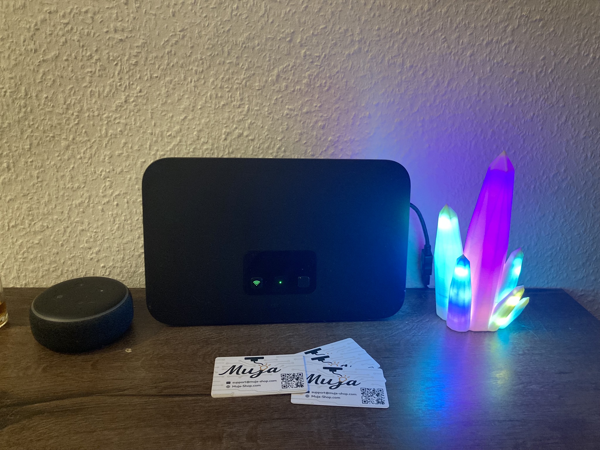 🌈 3D-Kristalllampe mit faszinierenden LED-Effekte