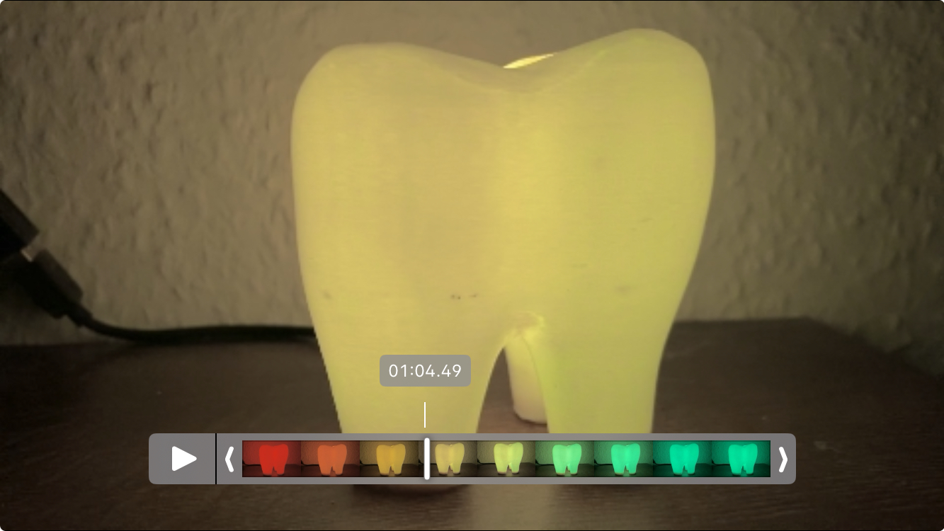 🦷✨ Leuchtender 3D-Zahn – Der smarte Zahnputz-Timer für Kinder &amp; Technikfans!