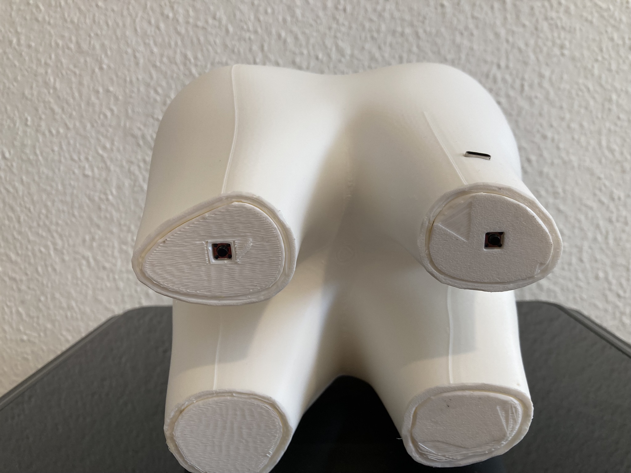 LED-Praxislicht „Leuchtender Zahn“ – 3D-gedruckte Deko-Lampe mit adressierbaren Effekten, USB-C, Farb- und Funktionswahl