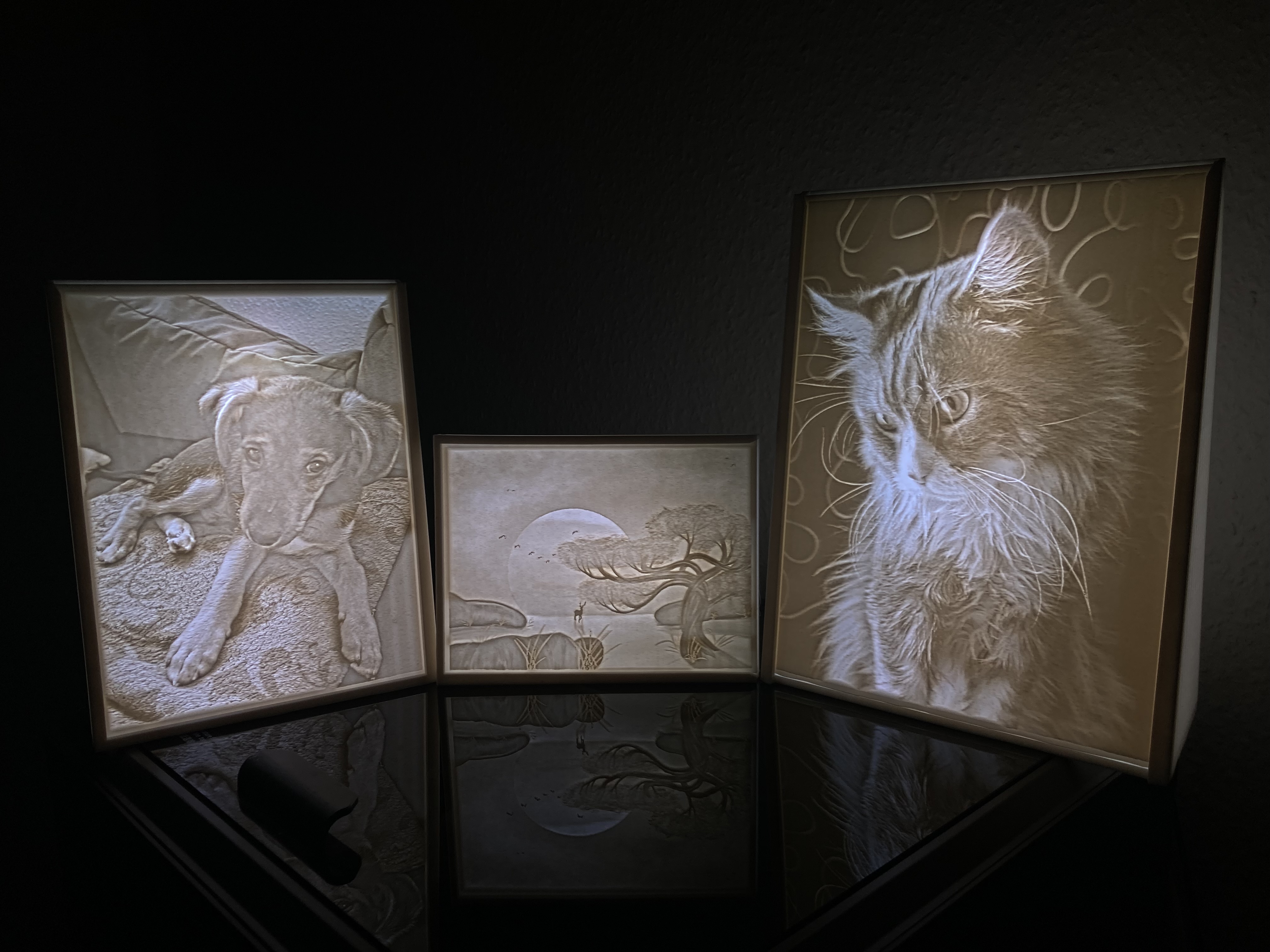 Austausch-3D-Bildplatte für LED-Bilderrahmen 3:4 (Art.-Nr. 172)