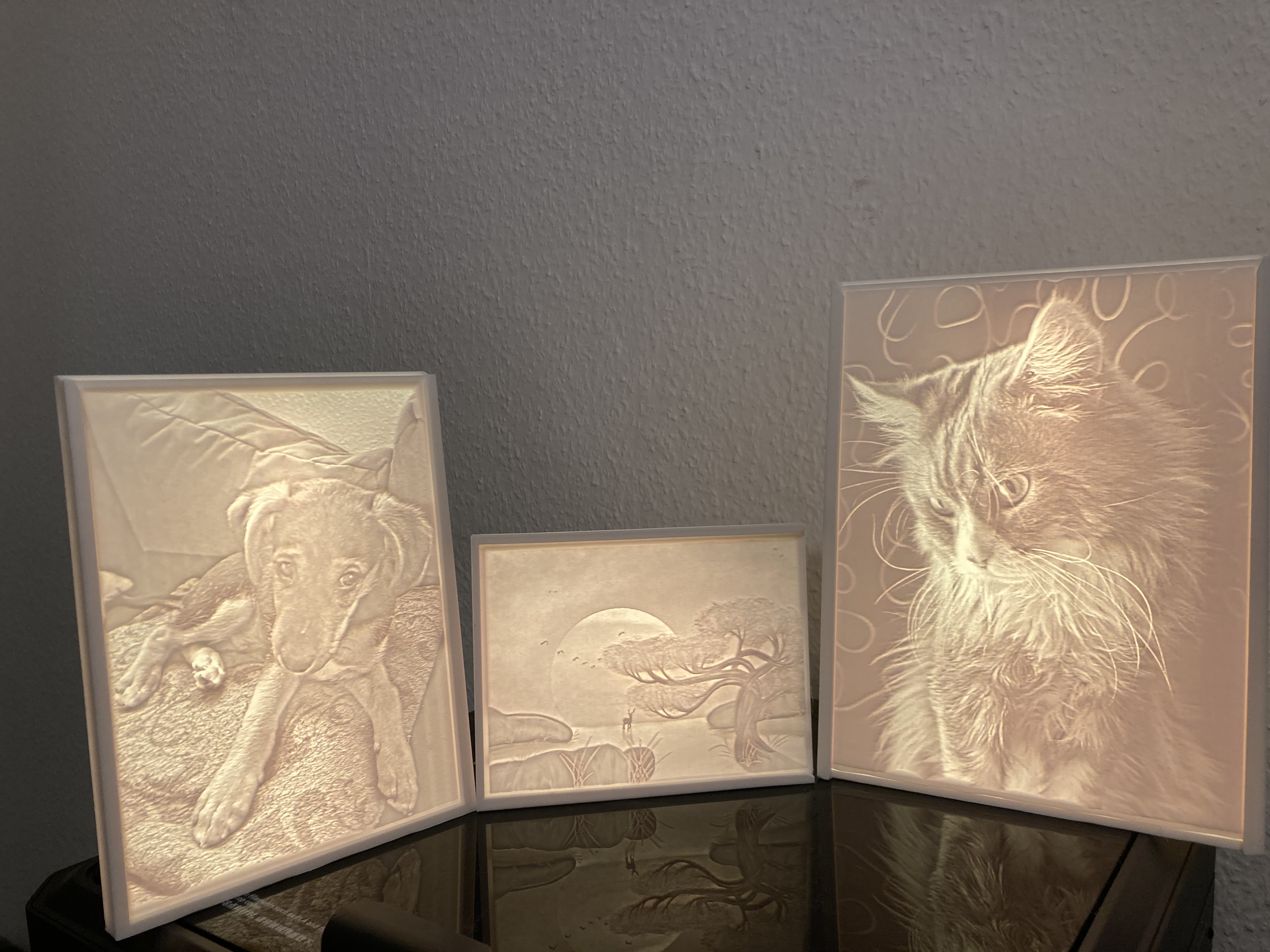 3D Foto Licht – personalisierter Bilderrahmen (3:4)