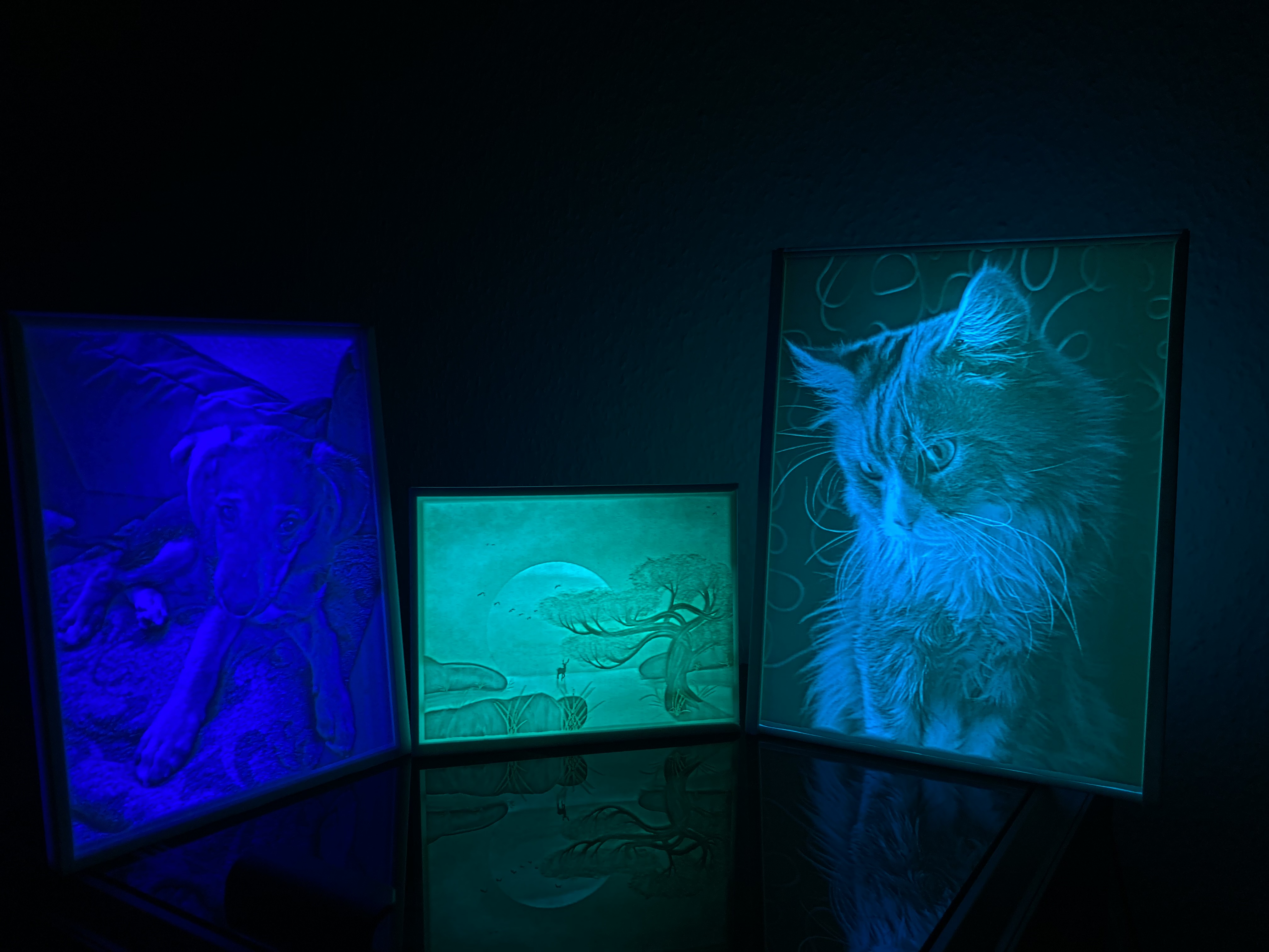 3D Foto Licht – personalisierter Bilderrahmen (3:4)