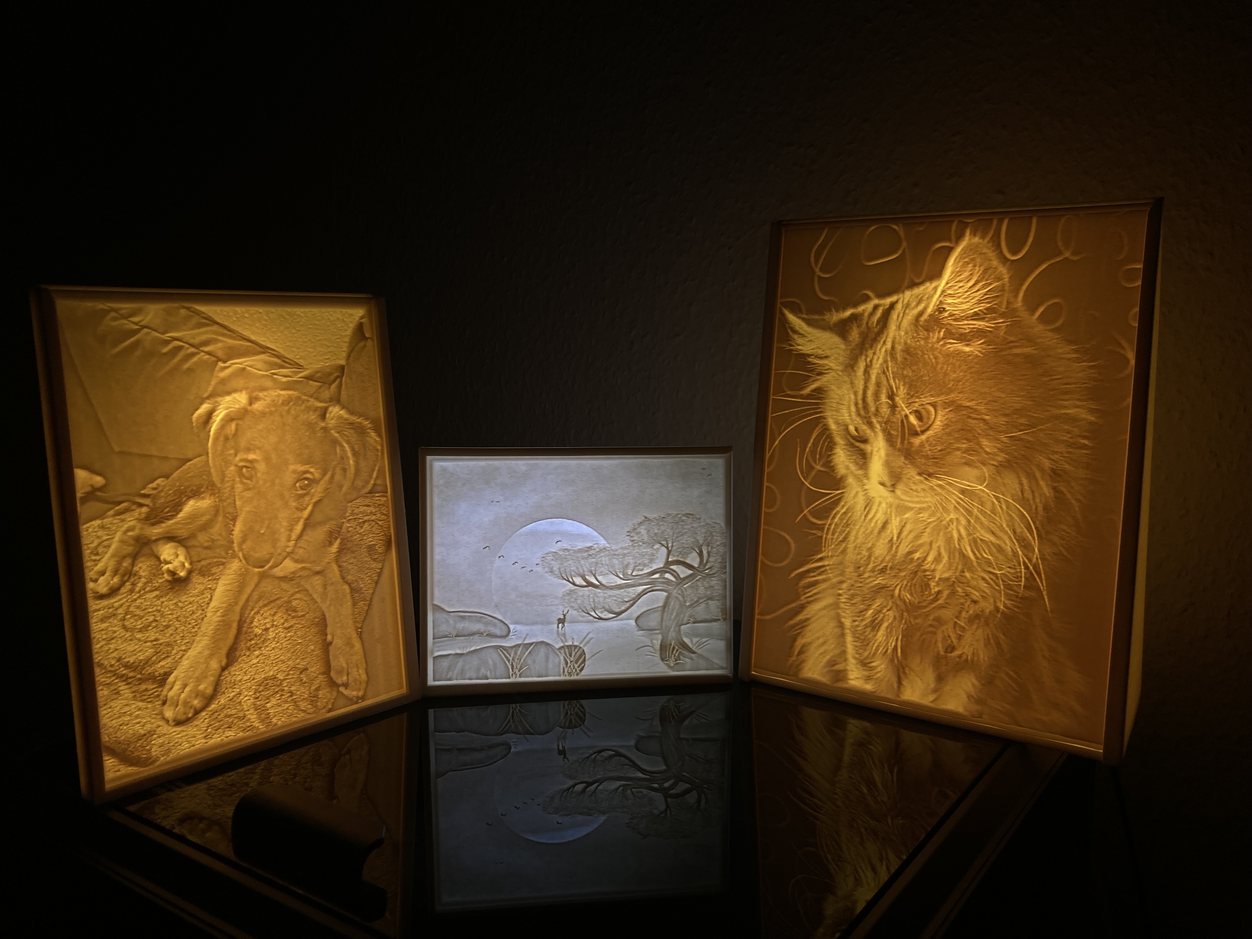 3D Foto Licht – personalisierter Bilderrahmen (3:4)