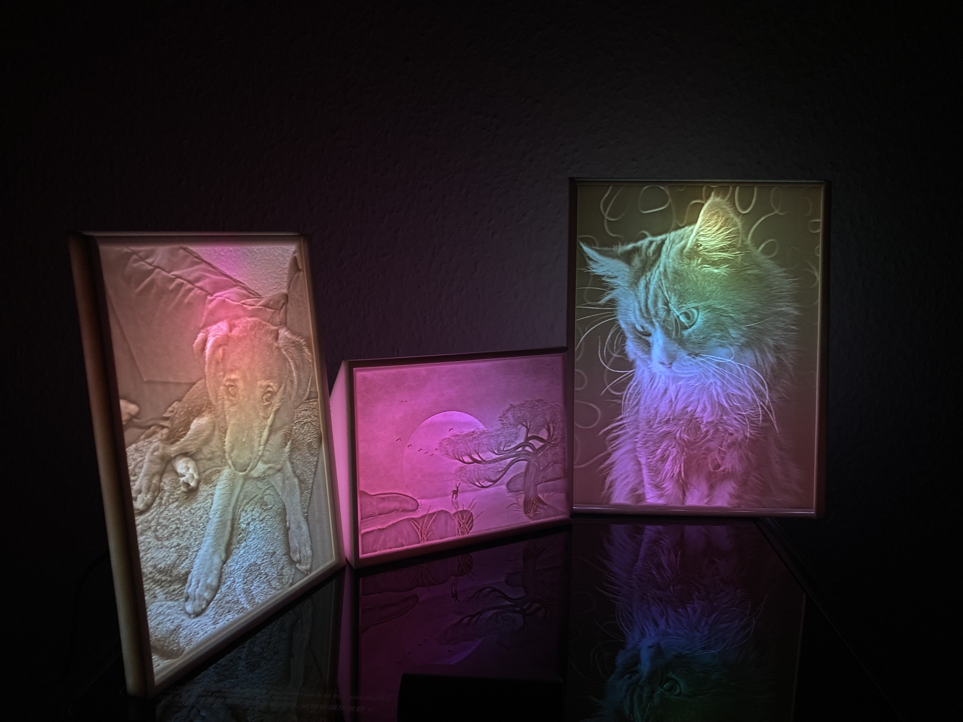 3D Foto Licht – personalisierter Bilderrahmen (3:4)