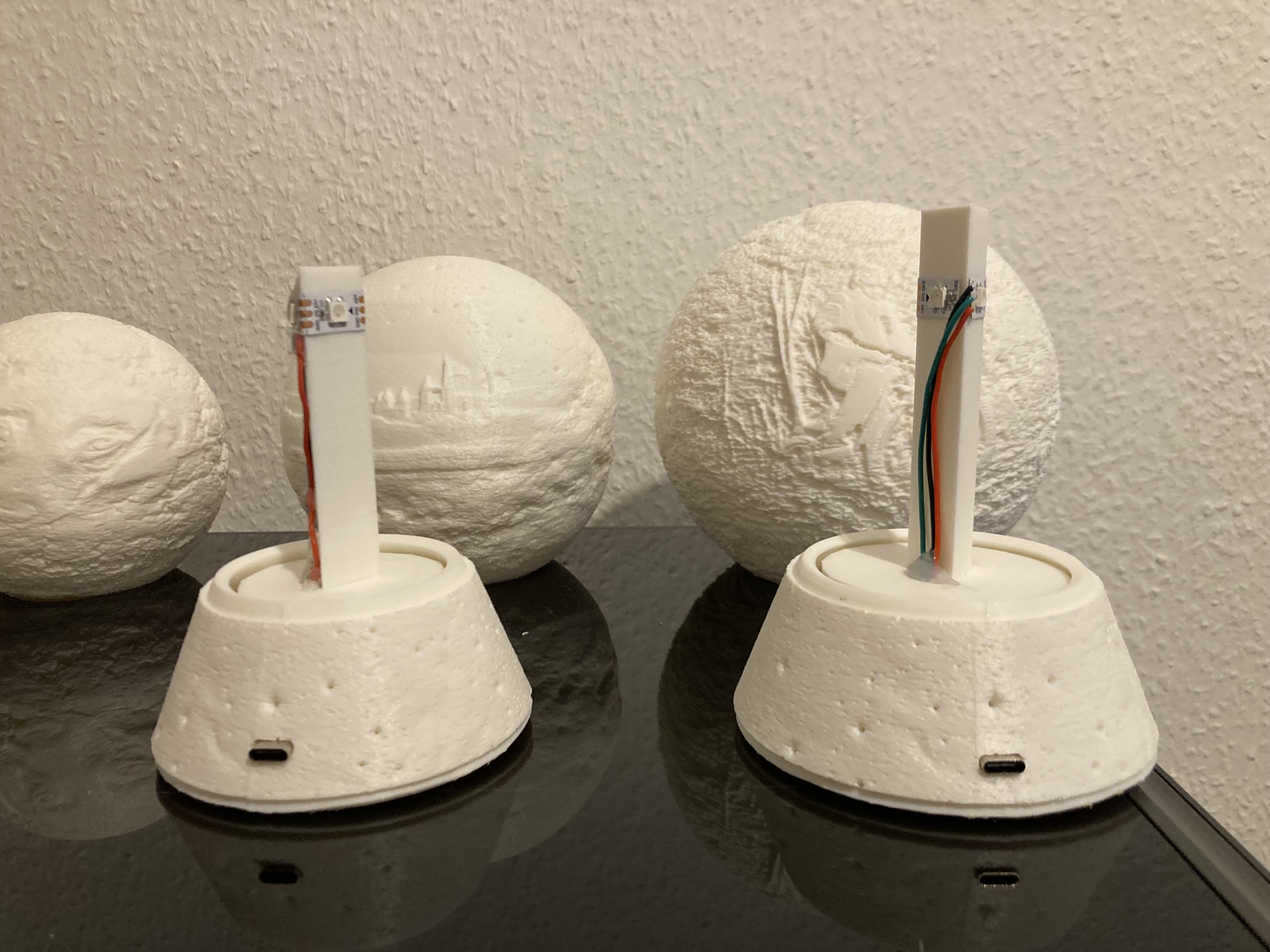 Personalisierte 3D-Fotolampe als Kugel mit Farbwechsel – individuelles Bild und Hintergrund als leuchtendes Geschenk