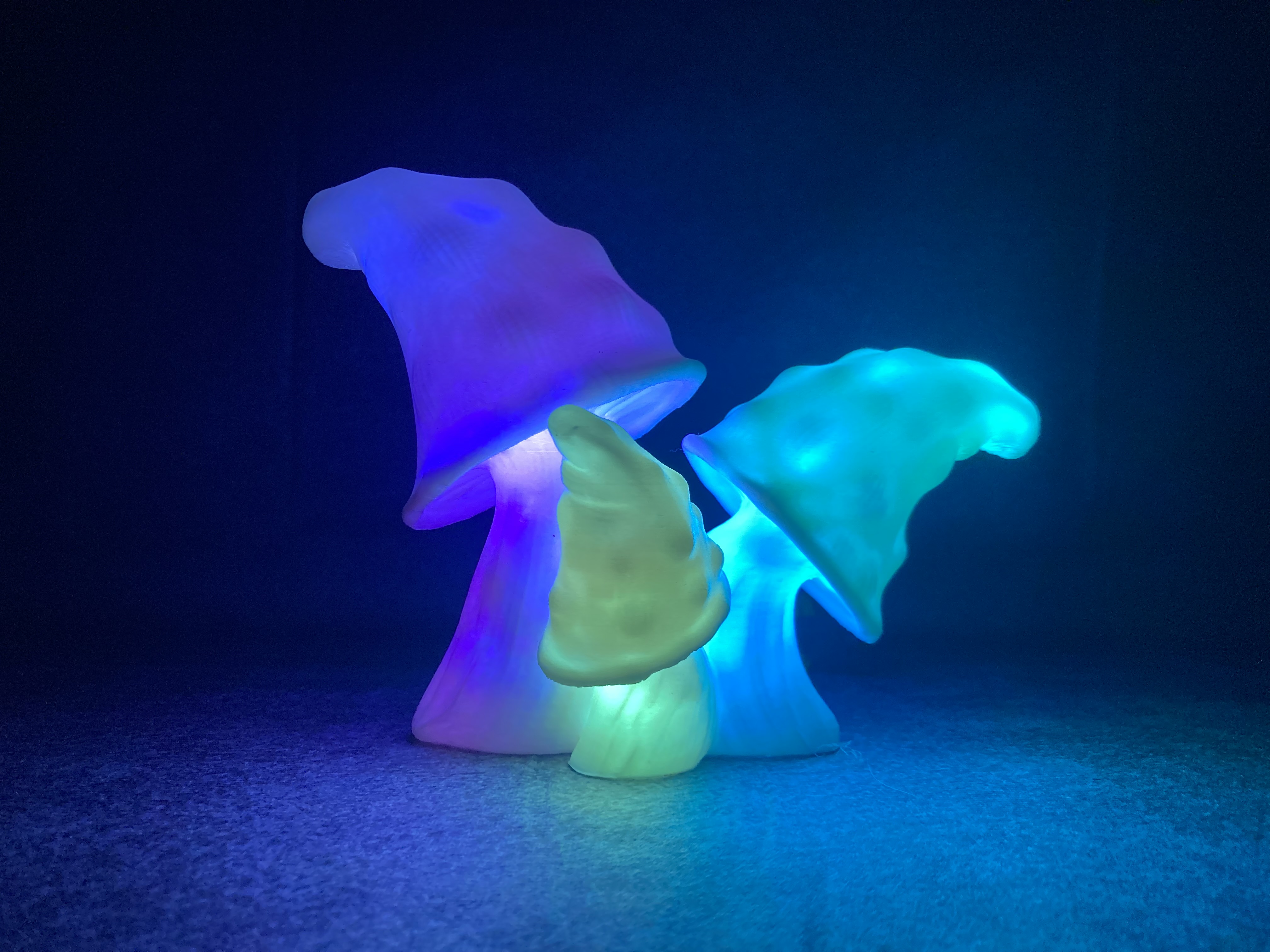 🍄 3D Mushroom Light – Handgemachte LED-Lampe mit magischem Glow 🔮