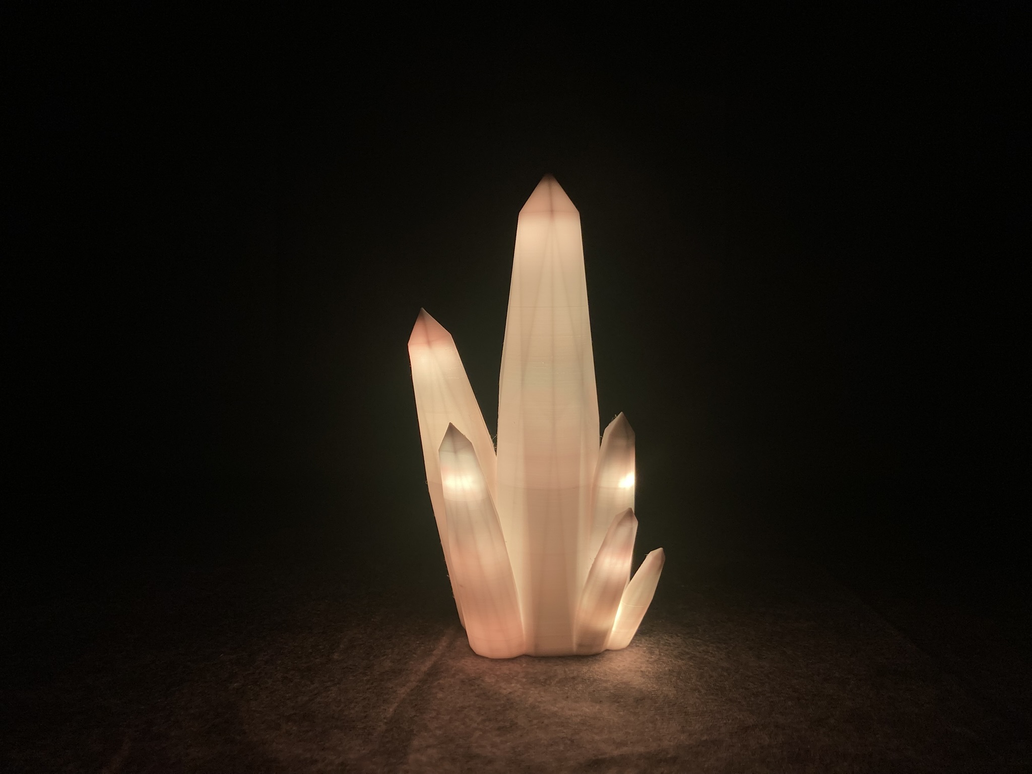 🌈 3D-Kristalllampe mit faszinierenden LED-Effekte