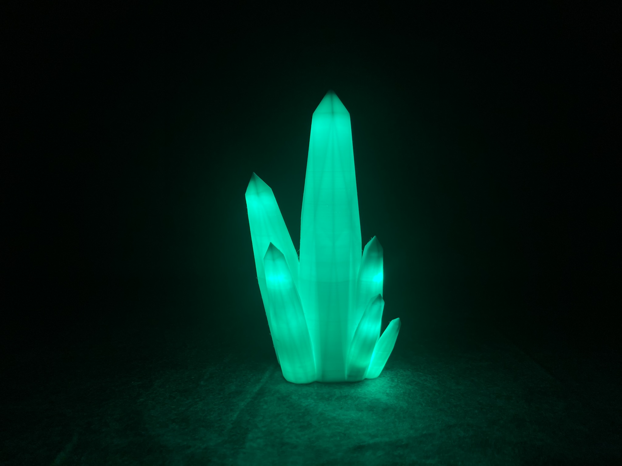 🌈 3D-Kristalllampe mit faszinierenden LED-Effekte