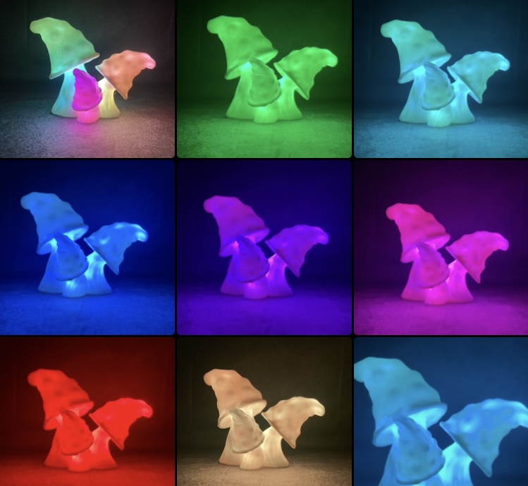 🍄 3D Mushroom Light – Handgemachte LED-Lampe mit magischem Glow 🔮