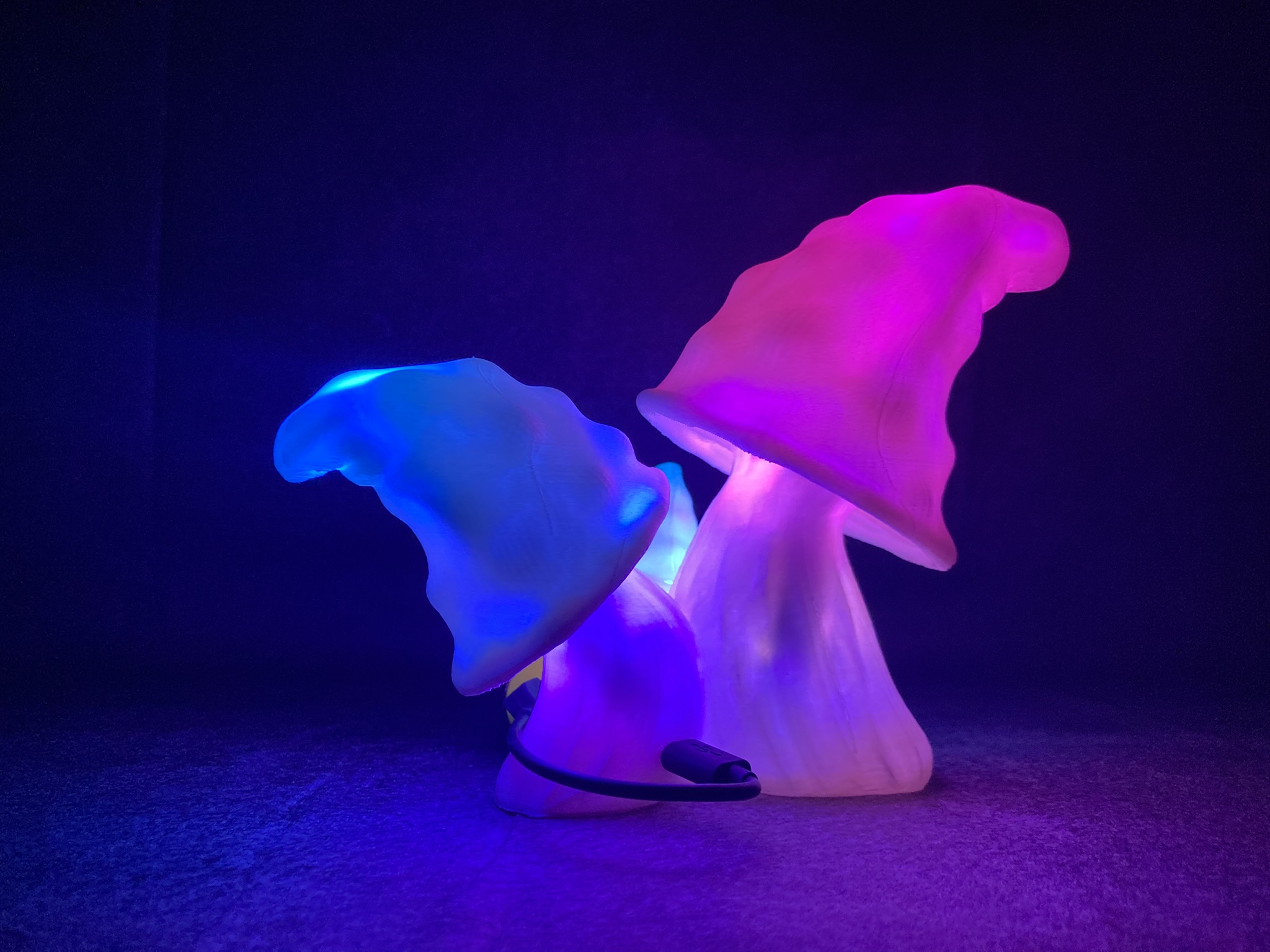 🍄 3D Mushroom Light – Handgemachte LED-Lampe mit magischem Glow 🔮