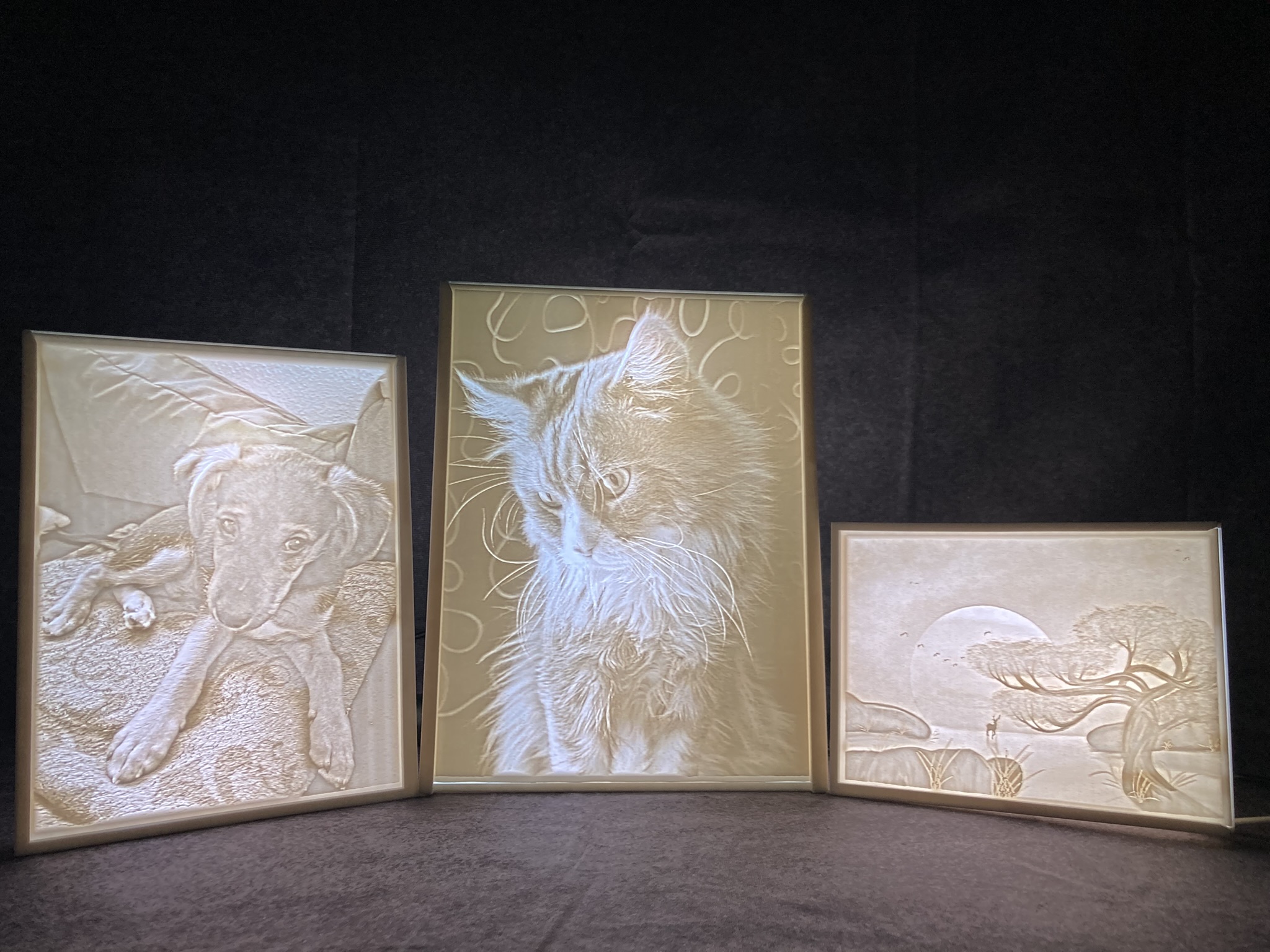 3D Foto Lampe – personalisierter Bilderrahmen (3:4)