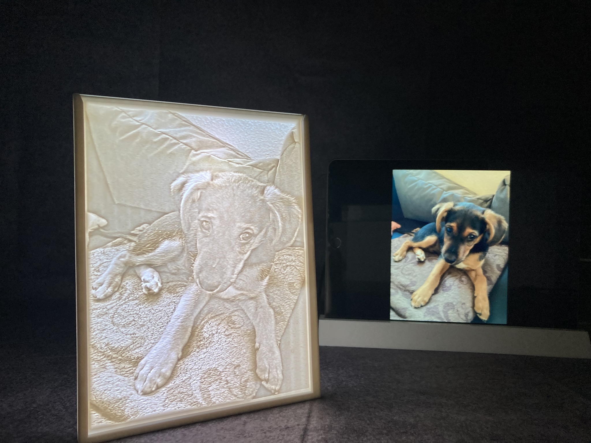 3D Foto Lampe – personalisierter Bilderrahmen (3:4)