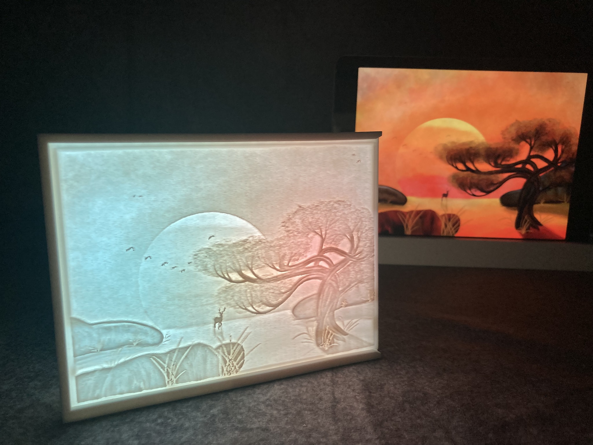 3D Foto Lampe – personalisierter Bilderrahmen (3:4)