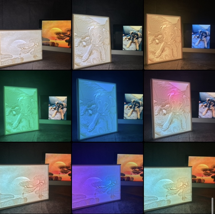 3D Foto Lampe – personalisierter Bilderrahmen (3:4)