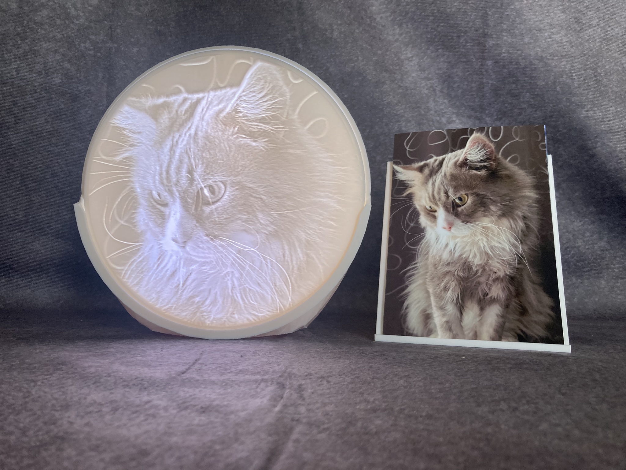 3D Foto Lampe – personalisierter Bilderrahmen (rund)