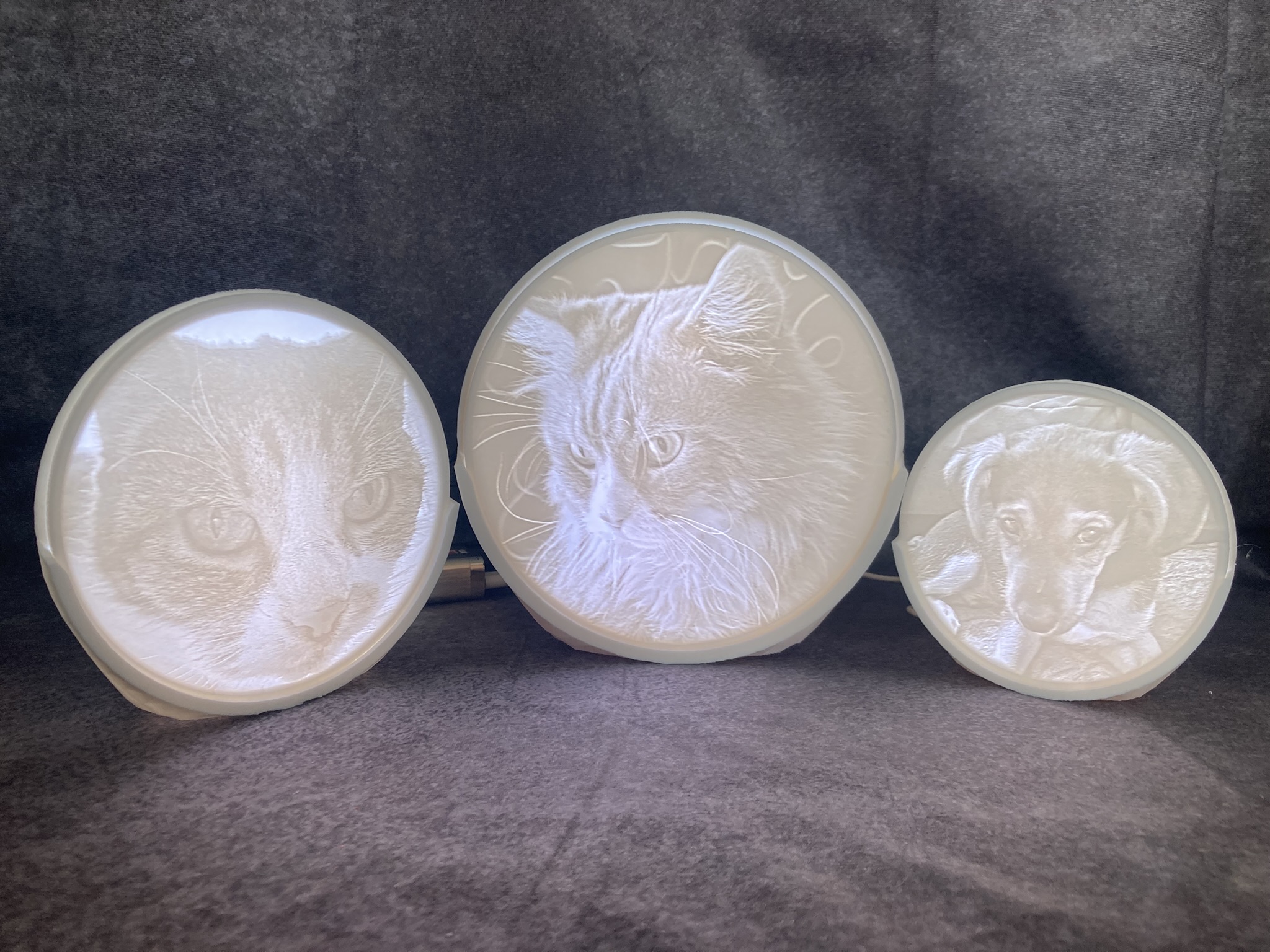 3D Foto Lampe – personalisierter Bilderrahmen (rund)