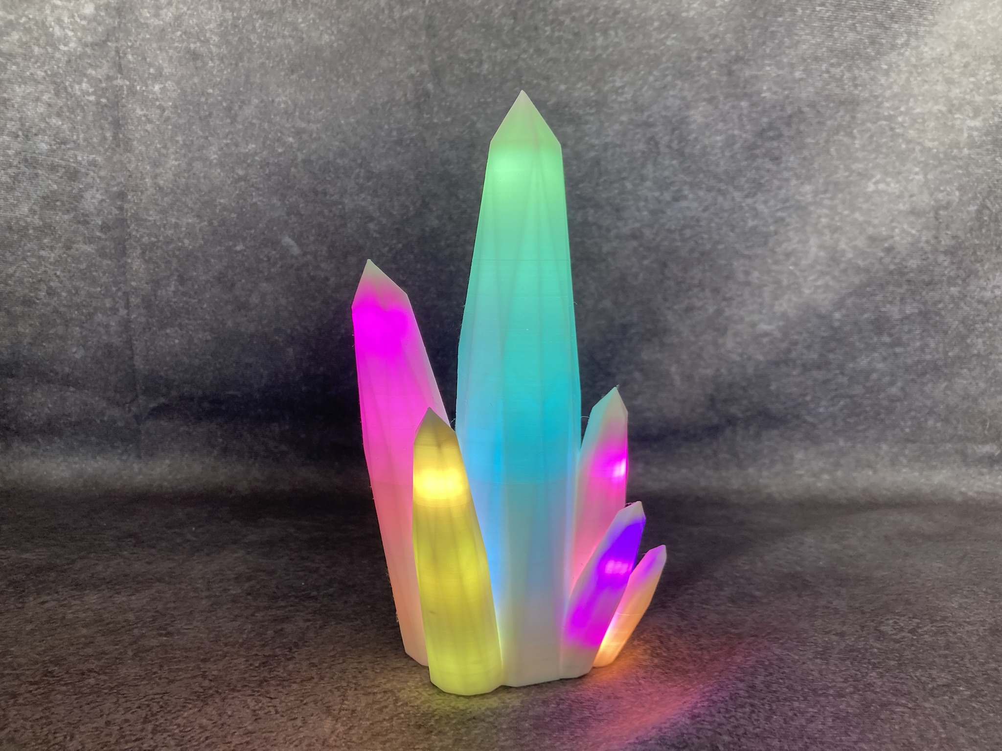🌈 3D-Kristalllampe mit faszinierenden LED-Effekte