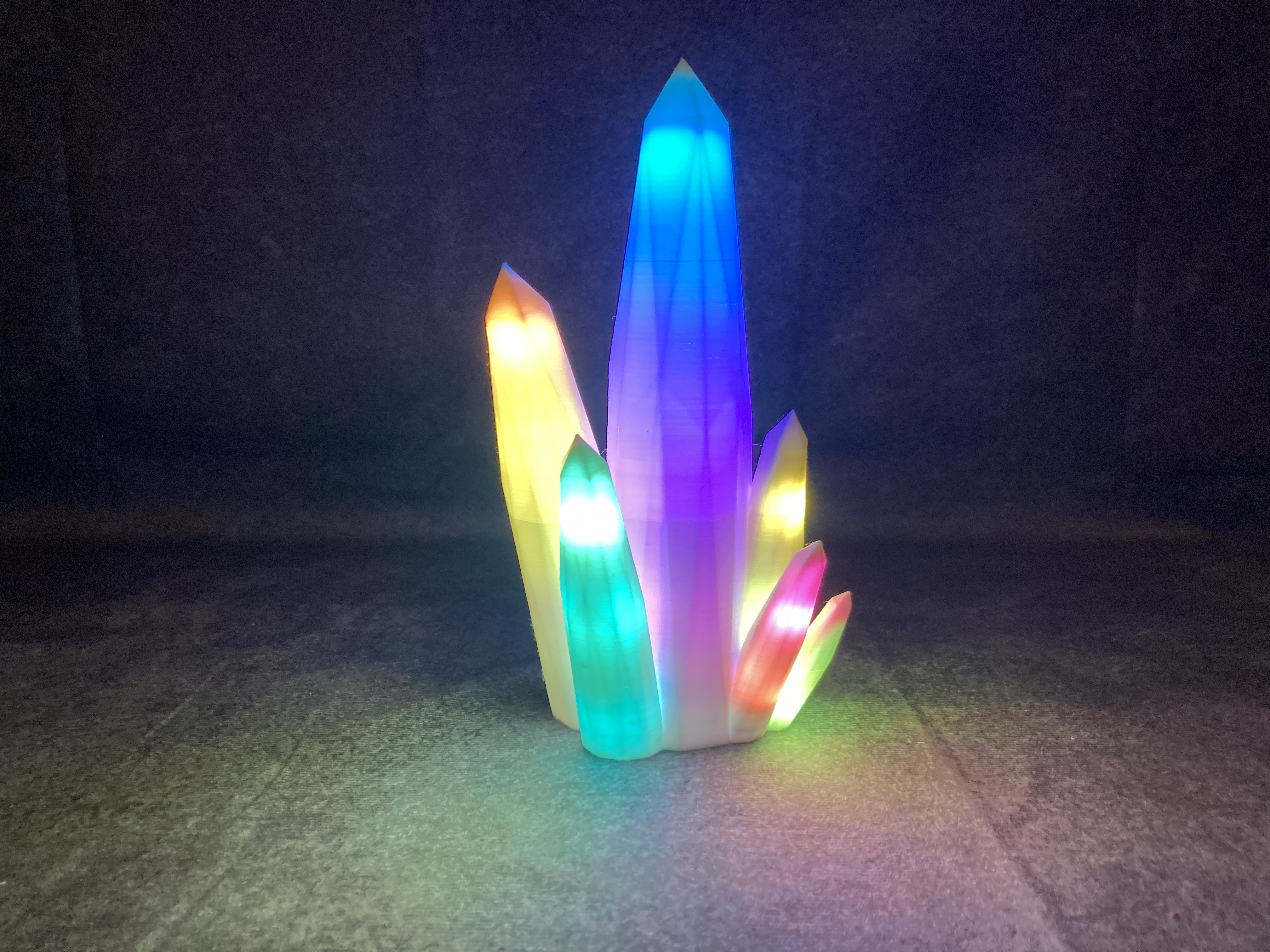🌈 3D-Kristalllampe mit faszinierenden LED-Effekte