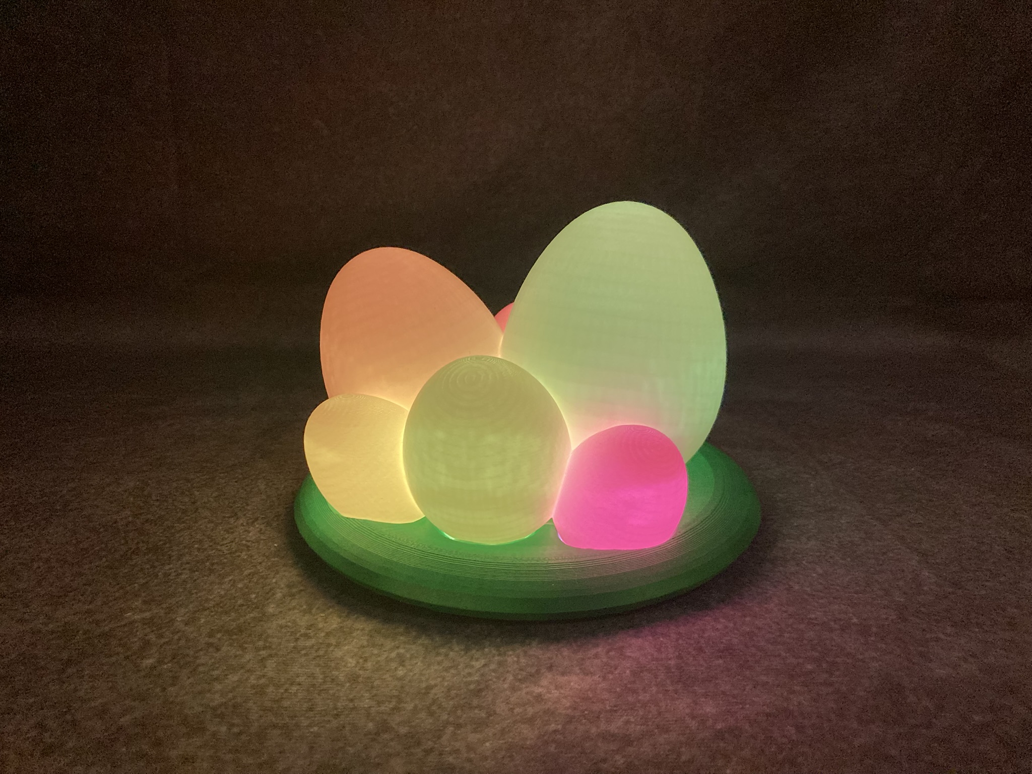 🌟 Handgefertigte LED-Osterlampe „EggGlow 3D“ – Farbwechsel, Effekte und einzigartiges Blender-Design 🐣✨