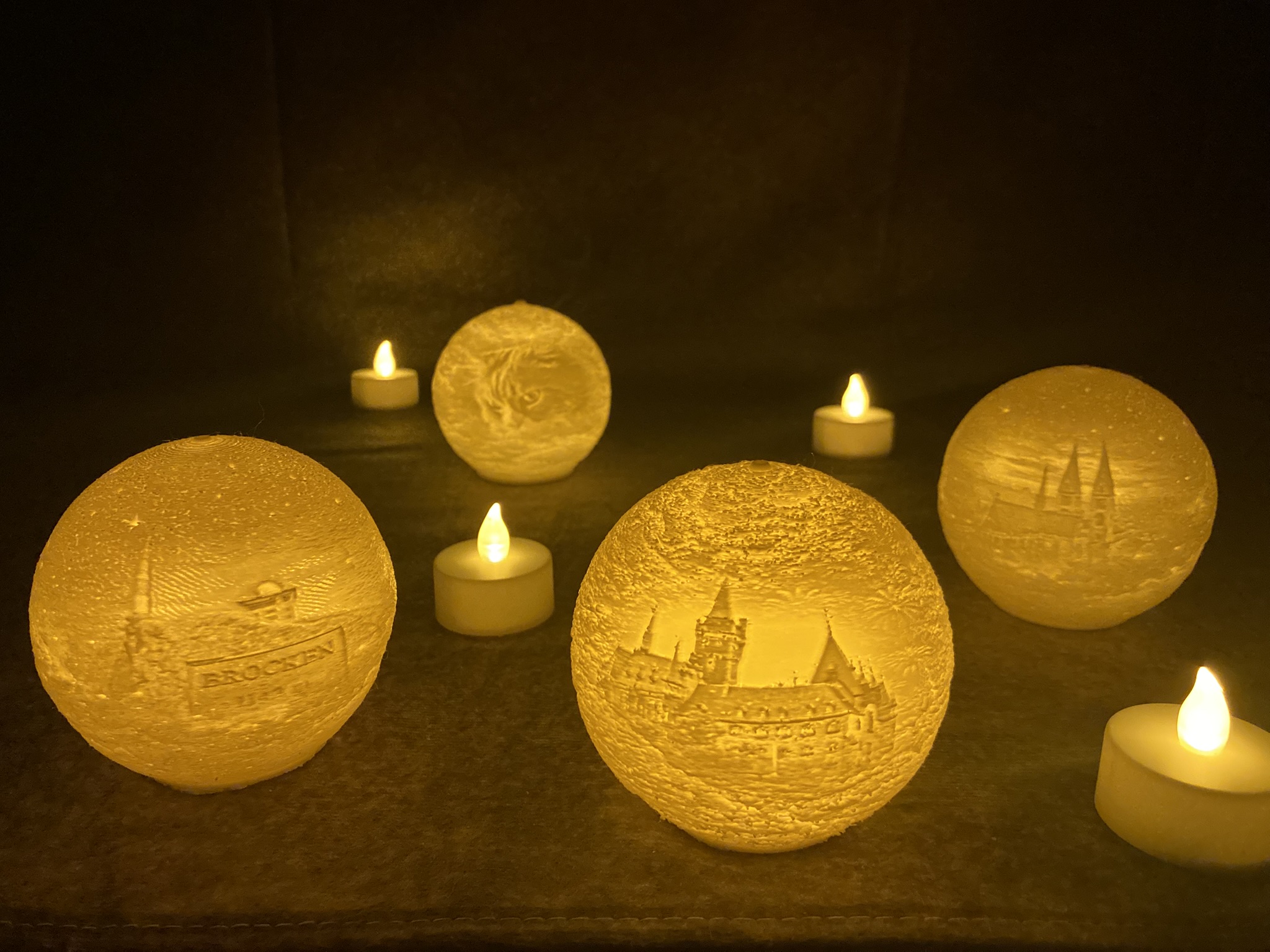 Personalisierte Teelicht-Kugel mit eigenem Foto – LED Teelicht inklusive – Dein Bild, Dein Stil ✨