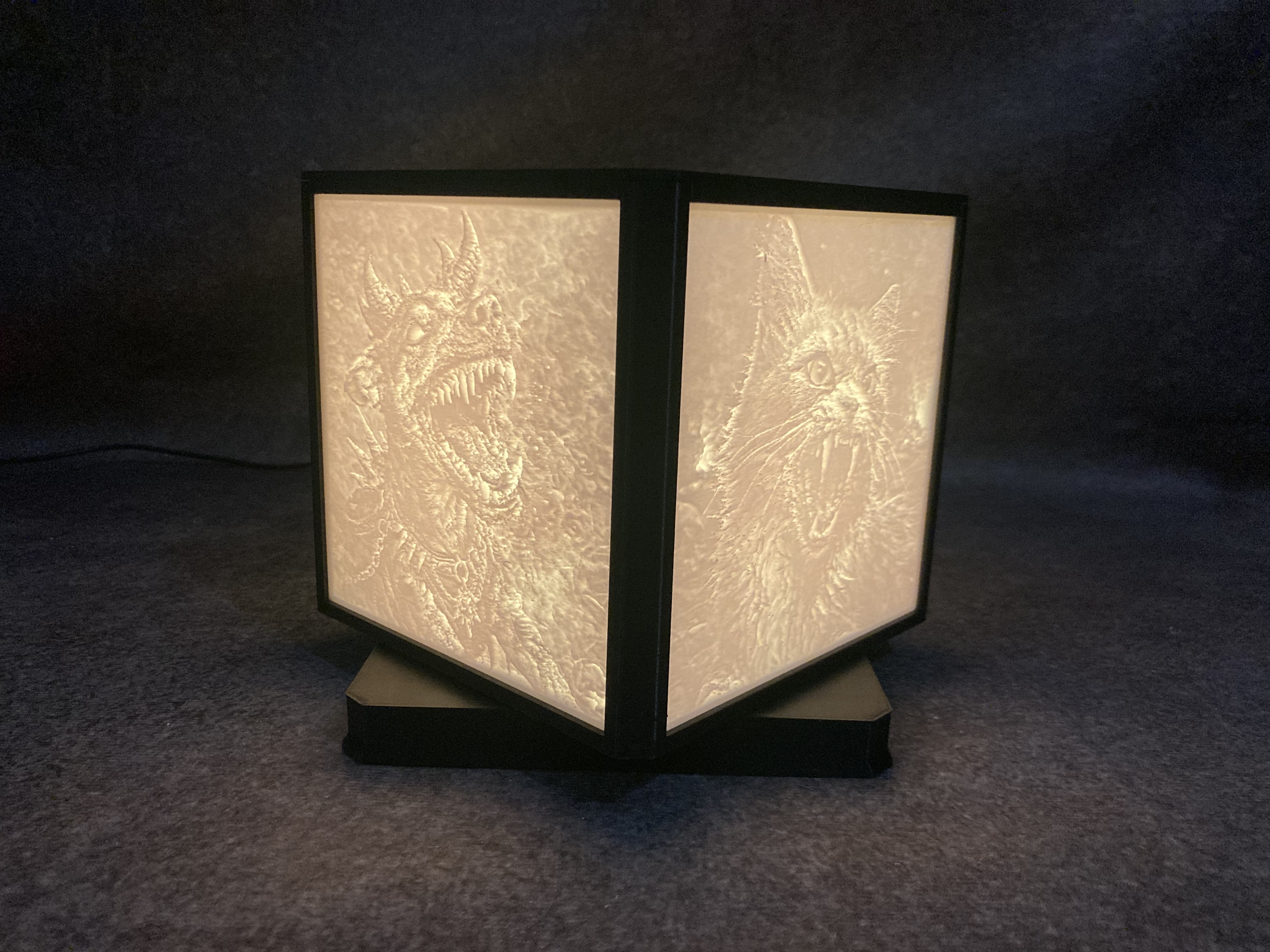 Foto-Würfel mit 4 personalisierten Bilder