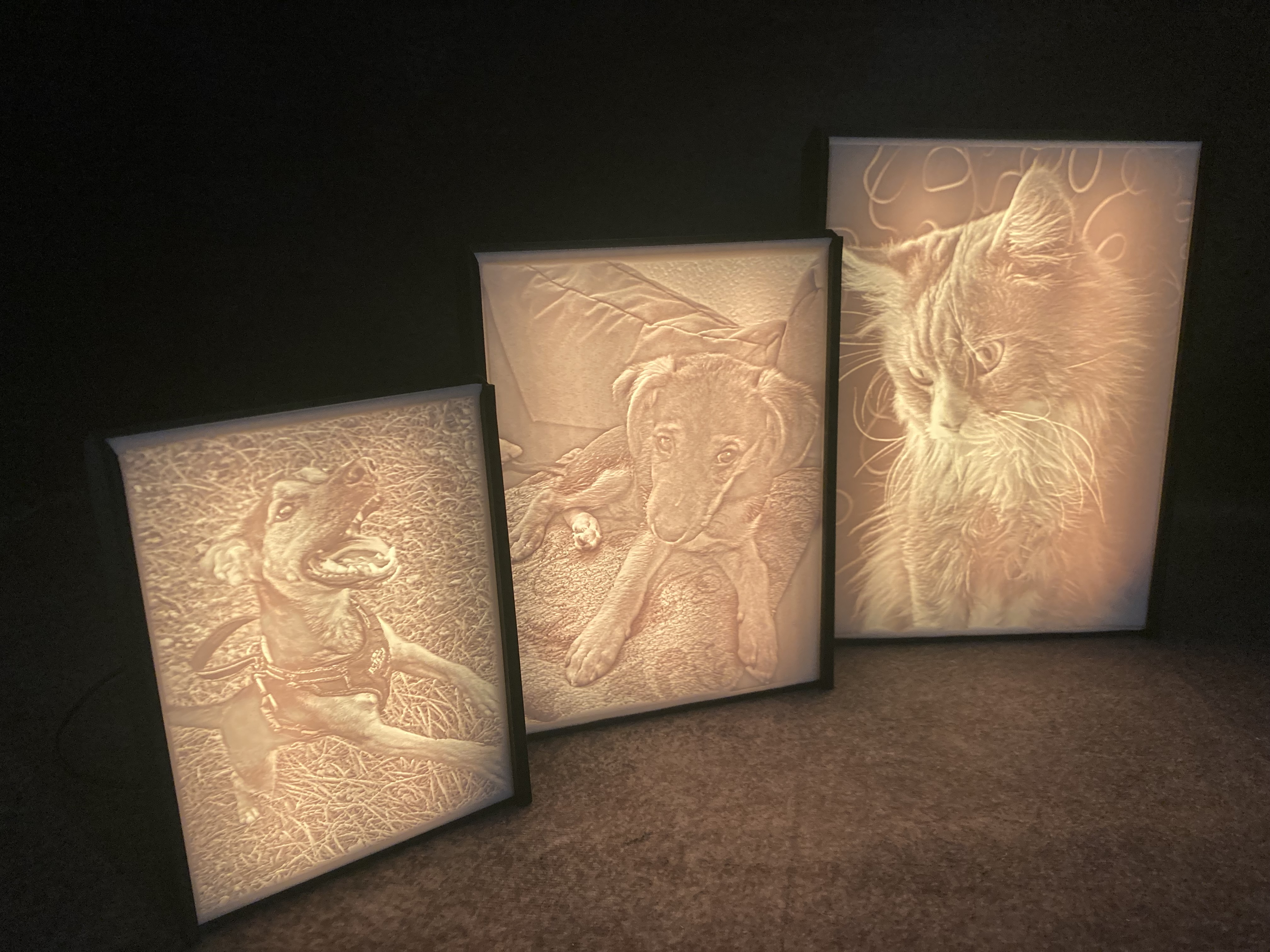 3D Foto Lampe – personalisierter Bilderrahmen (3:4)