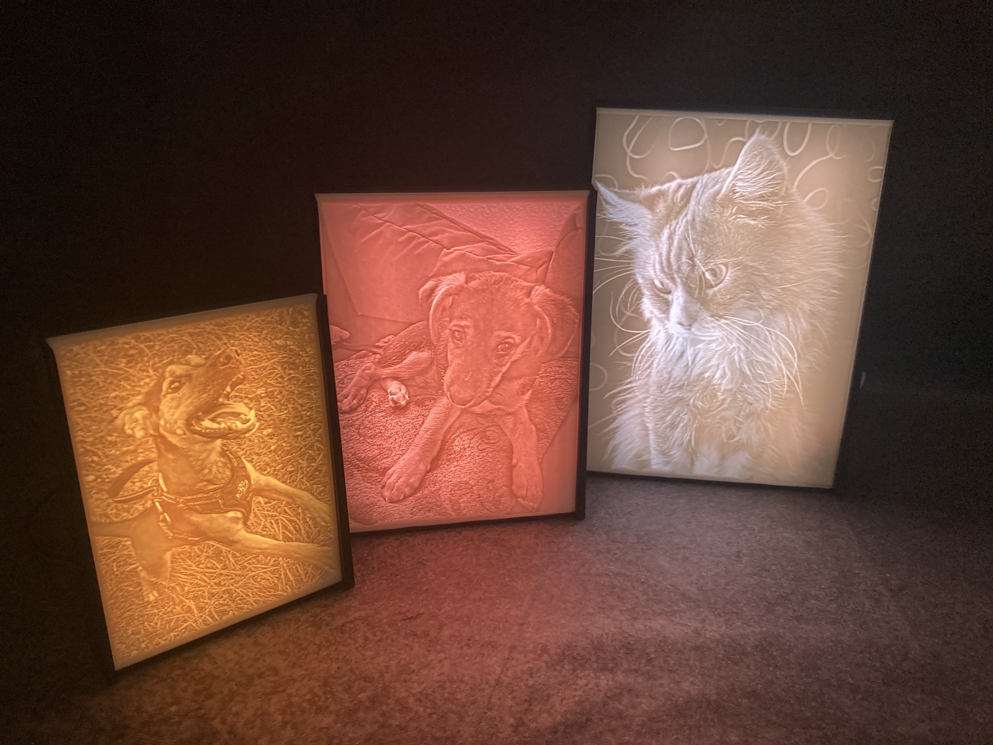 3D Foto Lampe – personalisierter Bilderrahmen (3:4)