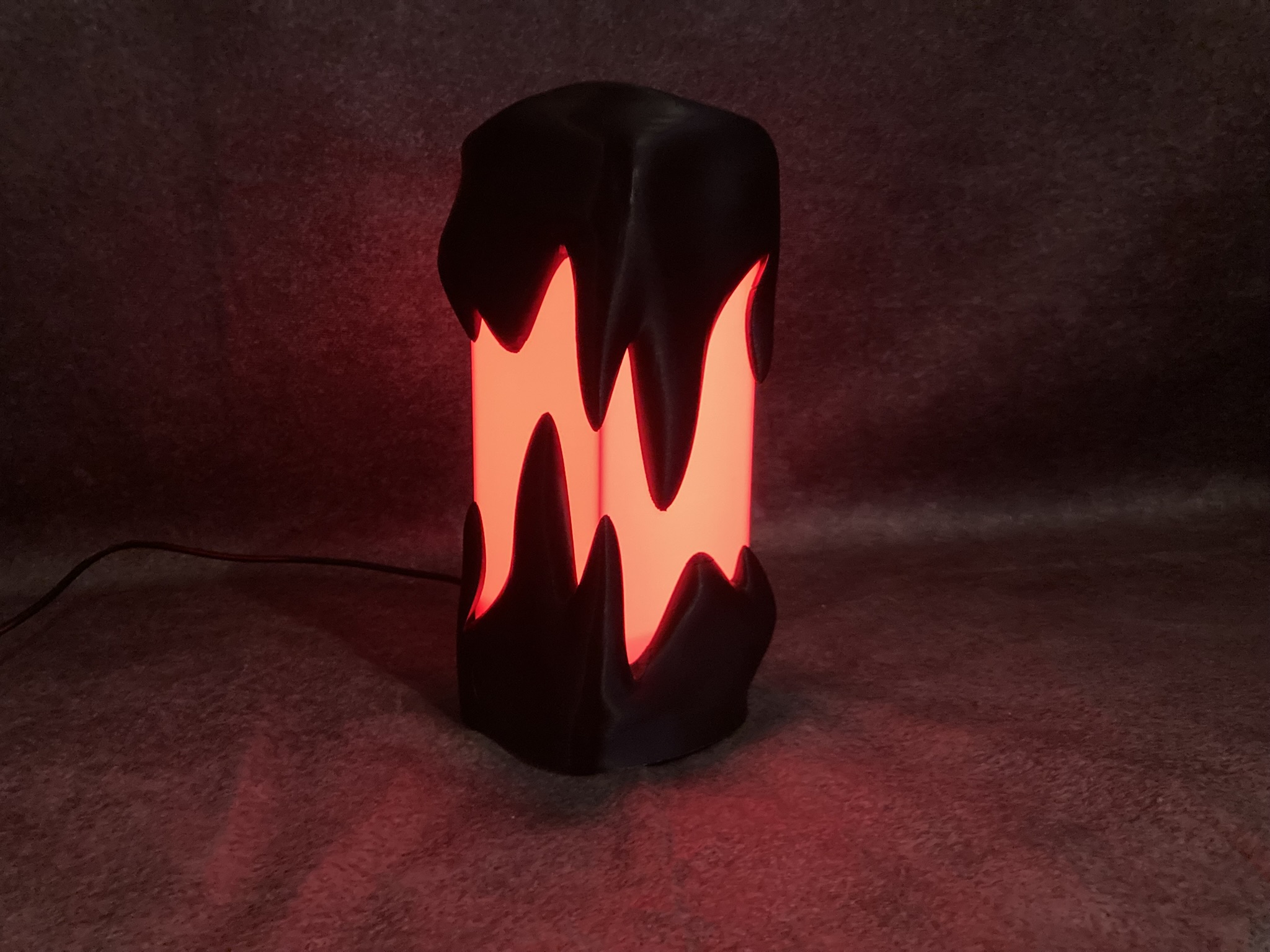 SlimeFlow RGB Designlampe – Organische 3D Druck Leuchte mit fließenden Lichtanimationen