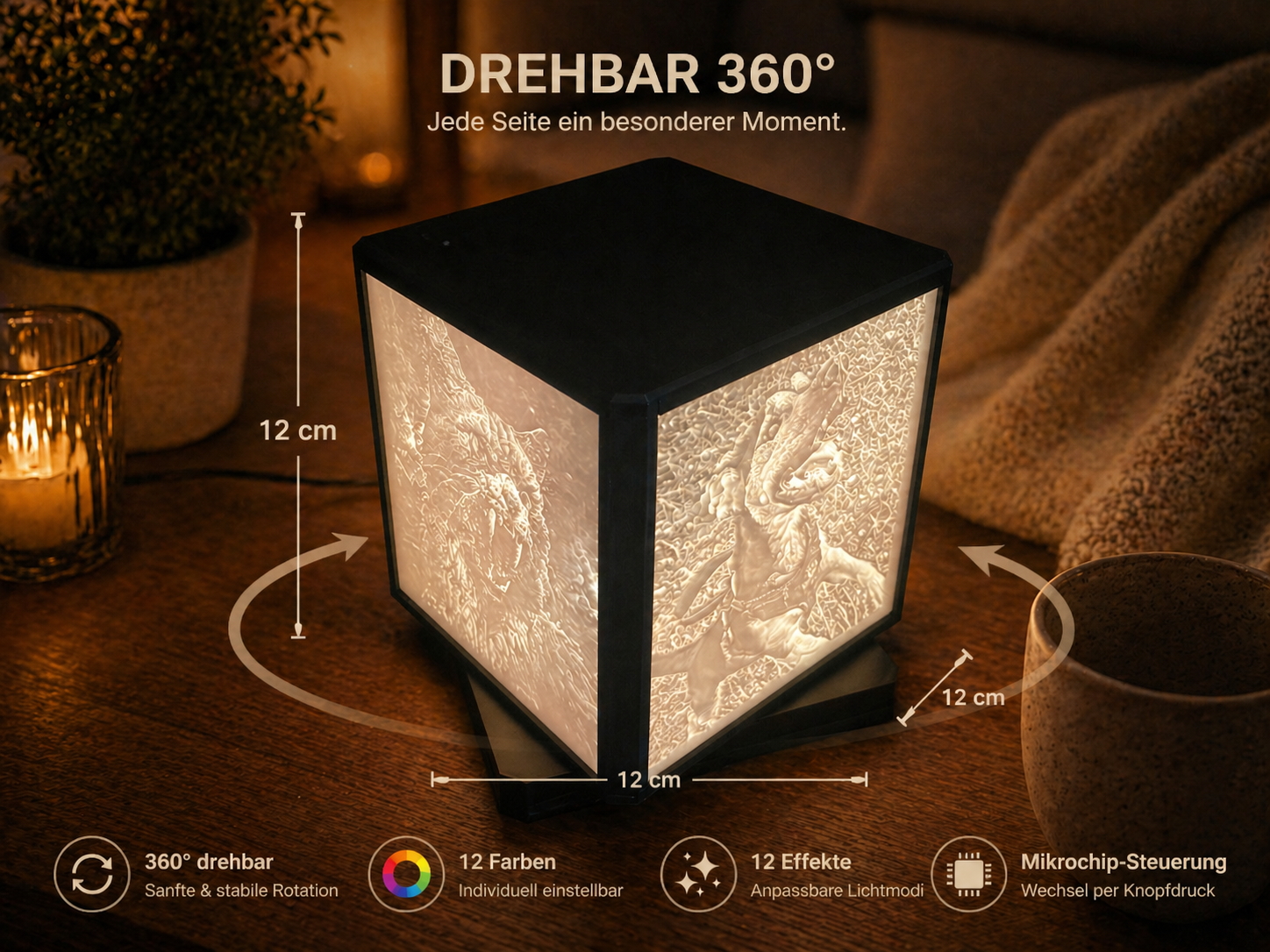 ✨ 3D LED-Fotowürfel – Deine Erinnerungen im neuen Licht
