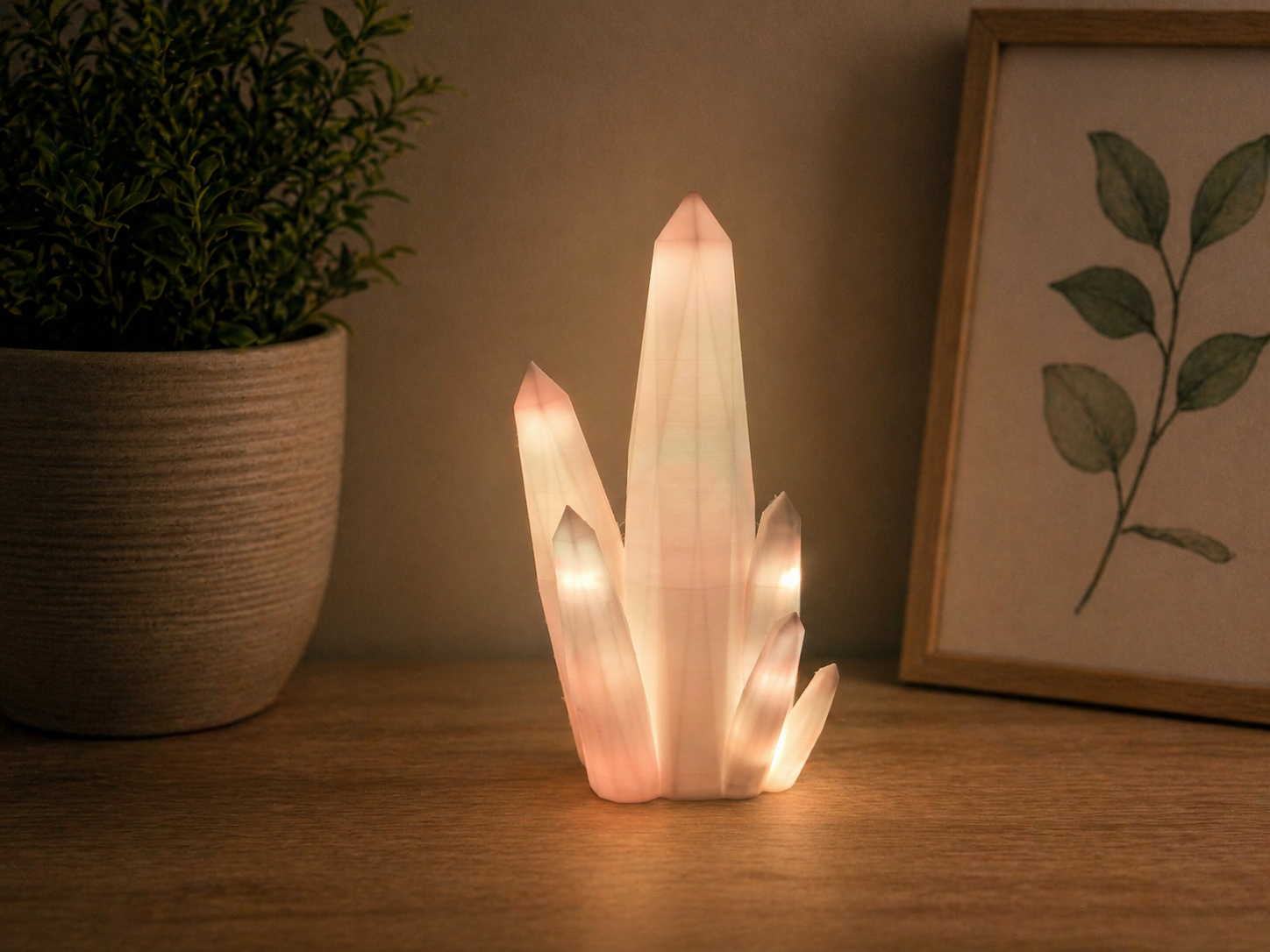 🌈 3D-Kristalllampe mit faszinierenden LED-Effekte