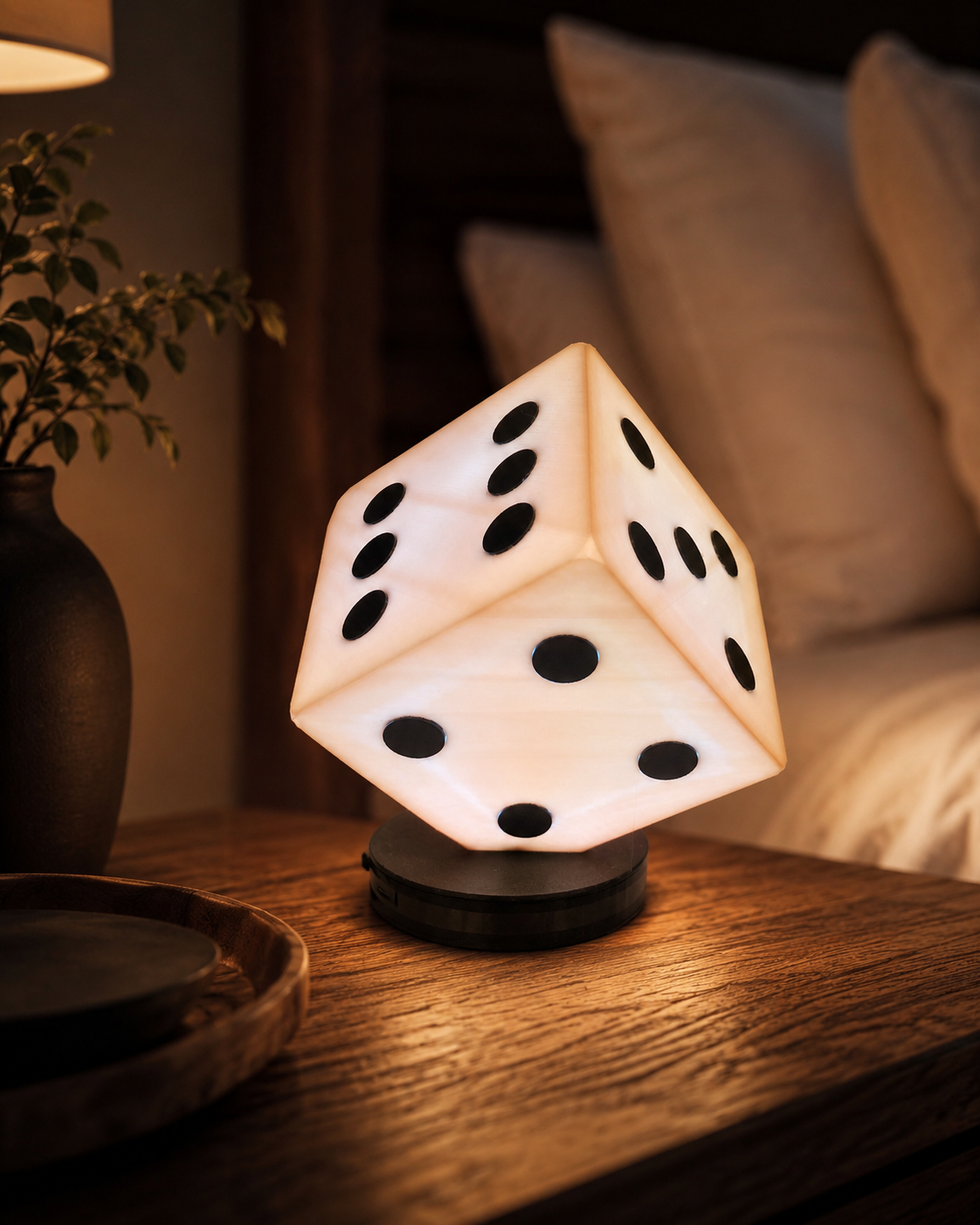 Drehbare Würfellampe – stimmungsvolles Licht für Gaming, Wohnzimmer &amp;amp; Nachttisch